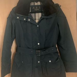 Barbour ladies winter trench raincoat size 6